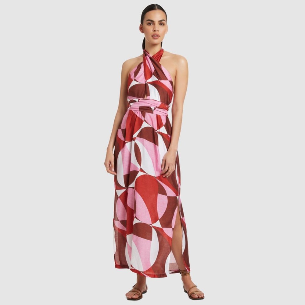 JETS | Lalita Wrap-Front Silk Blend Cover-Up Dress | NWT